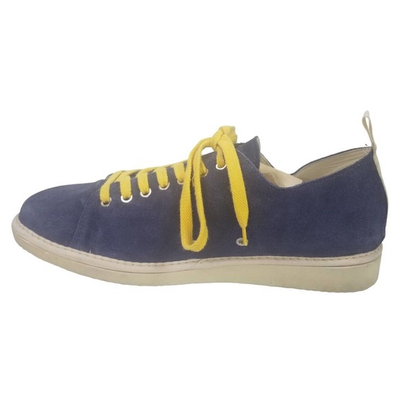 Panchic men's low sneakers LACE-UP SHOE MICROFIBRE, Size 12 Blue - Picture 10 of 15